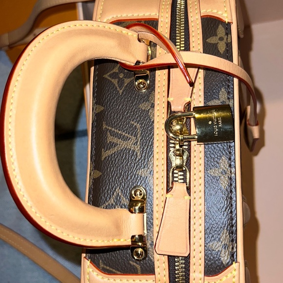 Louis Vuitton Ltd edition mini luggage monogram top handle shoulder brown purse - Picture 9 of 15